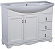 Bas Мебель для ванной Варна 105 белый, глухие дверцы, 3 ящика – картинка-8