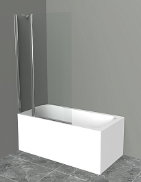 BelBagno Шторка на ванну 100/150 UNO-V-11-100/150-C-Cr – фотография-1