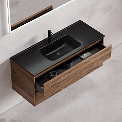 Sancos Тумба с раковиной Libra 120-1 дуб чарльстон раковина Element 121 CN7006MB – фотография-9