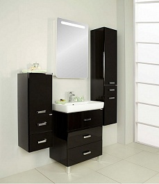 Акватон Мебель для ванной Америна 70 М черная L – фотография-3