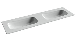 Ceramicanova Мебельная раковина Grace 161 с двумя чашами CN7023wx белая – фотография-1