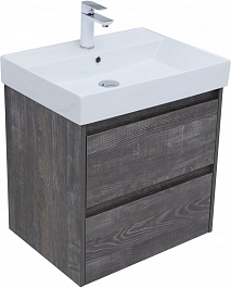 Aquanet Мебель для ванной Nova Lite 60 подвесная дуб серый – фотография-3