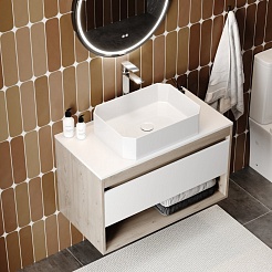 Teymi Раковина накладная в ванную Netta 50/37 глянцевый белый T51202 – фотография-3