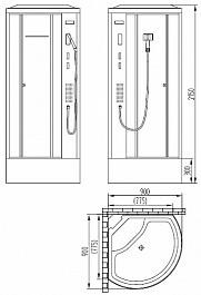 Orans Душевая кабина SR-86171 – фотография-11