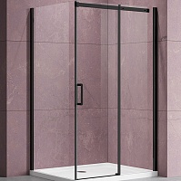 Vincea Душевой уголок Dice 150x100 VSR-4D1015CLB профиль черный стекло прозрачное