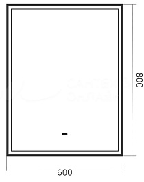 Equil Зеркало Lago 60 белый – фотография-9