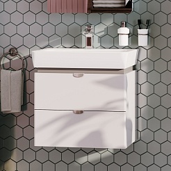 Акватон Мебель для ванной Скай Pro 50 подвесная белая – фотография-3