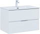 Aquanet Тумба с раковиной Алвита New 80 Flat подвесная белая матовая – фотография-23