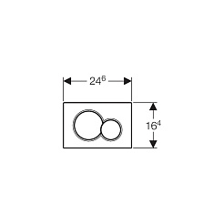 Geberit Кнопка смыва Sigma 01 115.770.11.5 – фотография-2