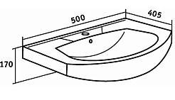 Runo Мебель для ванной Линда 50 – фотография-5