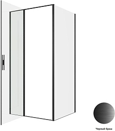 Allen Brau Душевой уголок Priority 100x90 3.31030.BBA/3.31045.BBA чёрный браш – фотография-4