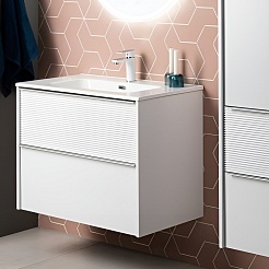 Aquanet Мебель для ванной Вита 60 Flat подвесная белая матовая – фотография-2