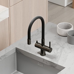 Sancos Смеситель для кухни Lucia SC4004GG вороненая сталь – фотография-5