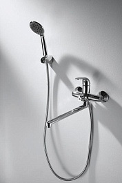 Bravat Смеситель для вынны с душем Fit F6135188CP-LB-RUS хром – фотография-2