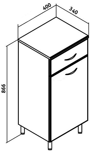 Runo Тумба Универсальная 40 см с б/к – картинка-3