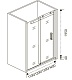 Good Door Душевое ограждение Puerta WTW-140-C-CH  – картинка-6