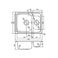 Iddis Мойка из нержавеющей стали Strit STR60PXi77 полированная – фотография-2