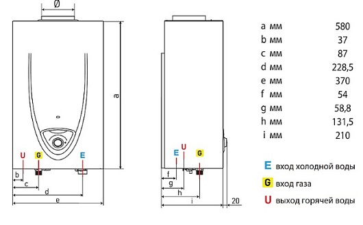 Ariston Газовый проточный водонагреватель Fast Evo 11 C – картинка-9