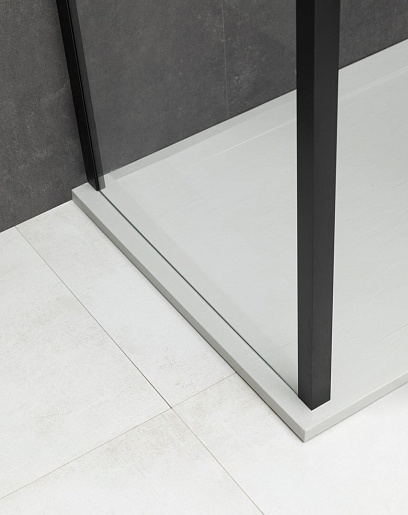 Allen Brau Душевой уголок Priority 140x100 3.31012.BBA/3.31021.BBA чёрный браш – картинка-7