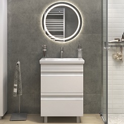 Vigo Тумба с раковиной Holly 600-0-2 белая матовая – фотография-5