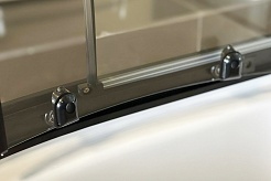 Royal Bath Душевая кабина FATO RB 90CK-TG-BL 90x90 стекло прозрачное профиль черный матовый – фотография-8