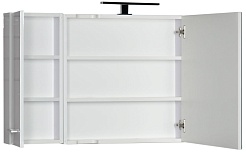 Aquanet Зеркало для ванной "Данте 60" (камерино 1 навесной шкафчик L) – фотография-3