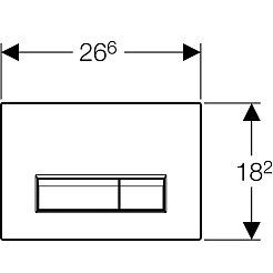 Geberit Кнопка смыва Sigma 40 115.600.SQ.1 с системой очистки воздуха – фотография-4