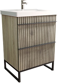 Mixline Тумба с раковиной Окленд 60 дуб мелфорд – фотография-1