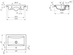 Runo Раковина мебельная Cersanit Como 60 – фотография-4