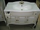 Opadiris Мебель для ванной Лаура 100 белая с бежевой патиной – картинка-26