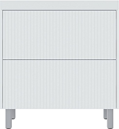 Vivon Тумба под раковину Kristi 80 белая матовая рифленая – фотография-1