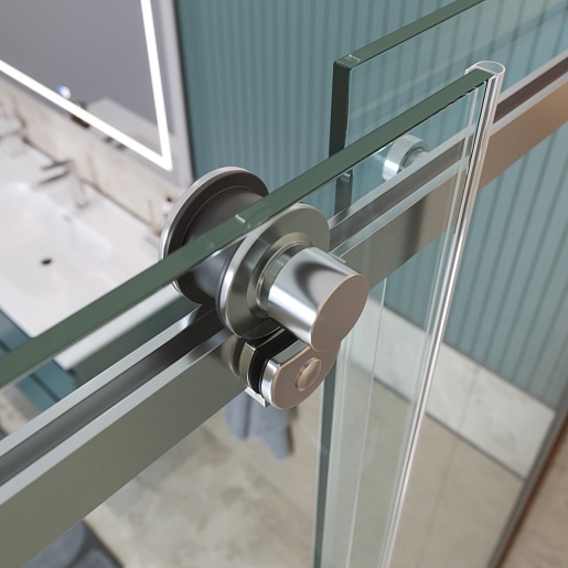 BelBagno Душевой уголок Soft Close-2 SOFT_CLOSE-2-AH-1-180/80-C-Cr 180x80 профиль хром стекло прозрачное – картинка-5