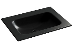 Ceramicanova Мебельная раковина Grace 61 без отверстия CN7011MBwx чёрный матовый