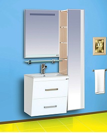 Misty Тумба с раковиной Онтарио 60 конус 2 ящика – фотография-3