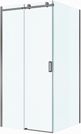 BelBagno Душевой уголок Soft Close-2 SOFT_CLOSE-2-A-1-100-C-GM 100x100 профиль оружейная сталь стекло прозрачное – фотография-1