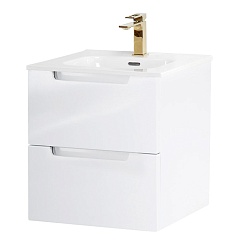 BelBagno Тумба под раковину Etna 50 подвесная Bianco Lucido – фотография-1