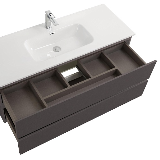 BelBagno Тумба под раковину Kraft 120 подвесная Темно-Серый матовый – картинка-5