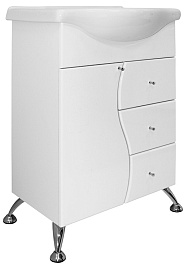 Mixline Тумба под раковину Венеция 60 белая – фотография-1