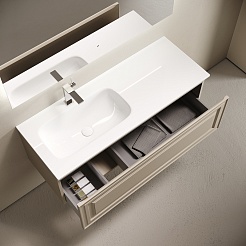 Sancos Тумба под раковину Very 120 левая beige soft – фотография-2