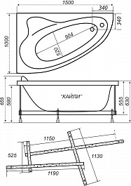 Triton Акриловая ванна Кайли 150 R – фотография-13