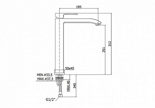 Paffoni Смеситель для раковины Level LES081CR – фотография-2