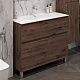 Aquanet Тумба с раковиной Алвита New 100 Flat дуб веллингтон табак – фотография-27