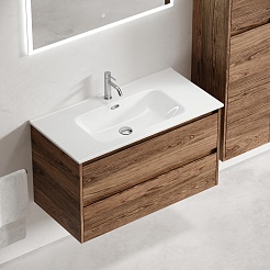 Sancos Тумба под раковину Libra 100 дуб чарльстон – фотография-8