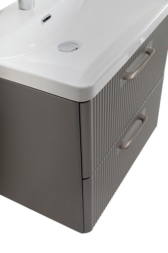 BelBagno Тумба с раковиной Due 60 подвесная Сатин ручки Сатиновый никель – картинка-7