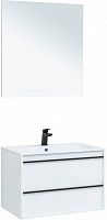 Aquanet Мебель для ванной Lino 80 подвесная белая матовая
