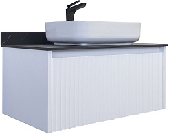 Comforty Тумба с раковиной Марсель 90 T-Y9378 подвесная белая матовая – фотография-1