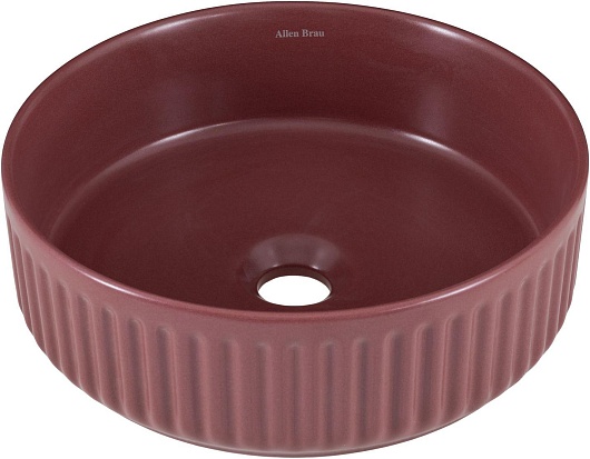 Allen Brau Мебельная накладная раковина Fantasy Line 36 4.11032.BD бордо – картинка-5