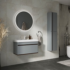 Equil Тумба под раковину Elegante 80 1 ящик подвесная мэйджик/дуб голиано – фотография-8