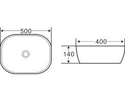 BelBagno Мебельная раковина 50/40 BB1302-H301 чёрная матовая – фотография-4