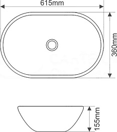 Jorno Мебельная раковина Melana 60 чёрная 7811AMB-805 – фотография-2